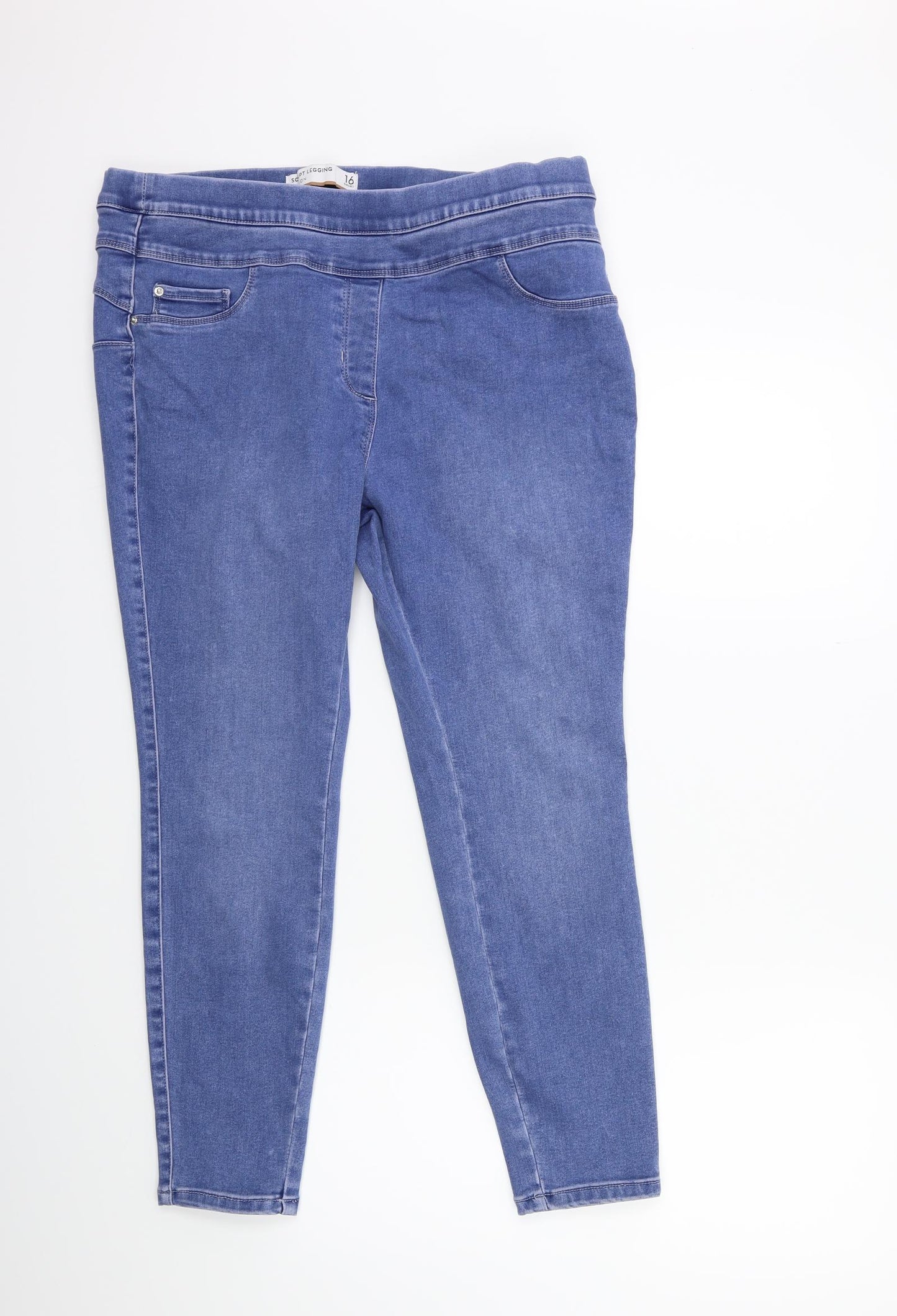 NEXT Womens Blue  Denim Jegging Jeans Size 16 L26 in