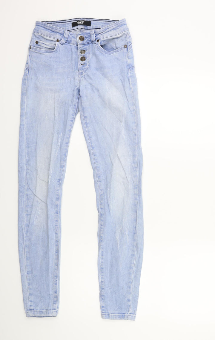 Object Womens Blue  Denim Skinny Jeans Size 26 in L30 in