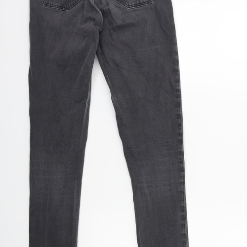 Preworn Womens Grey  Denim Skinny Jeans Size 26 in L31 in