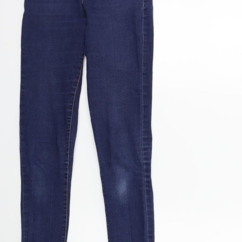 Denim & Co. Womens Blue  Denim Skinny Jeans Size 8 L29 in