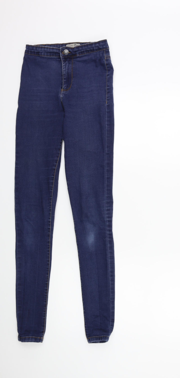 Denim & Co. Womens Blue Denim Skinny Jeans Size 8 L29 in