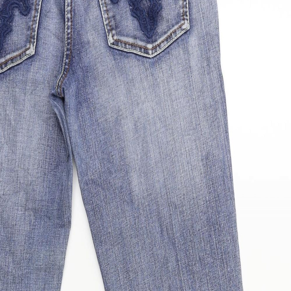 s.Oliver Womens Blue  Denim Cropped Jeans Size 10 L24 in