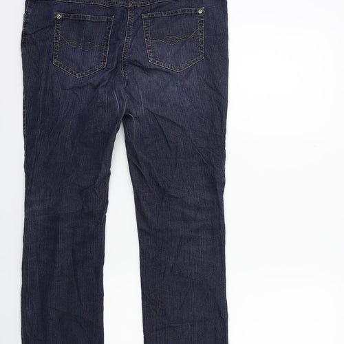 Gerry Weber Womens Blue  Denim Straight Jeans Size 32 in L26 in