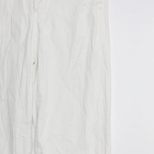 cOFh Womens White  Denim Skinny Jeans Size 28 in L30 in