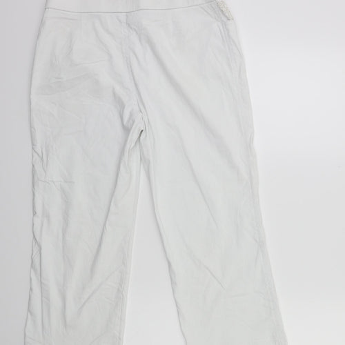 chess studio Womens White   Cargo Trousers Size 32 in L23 in