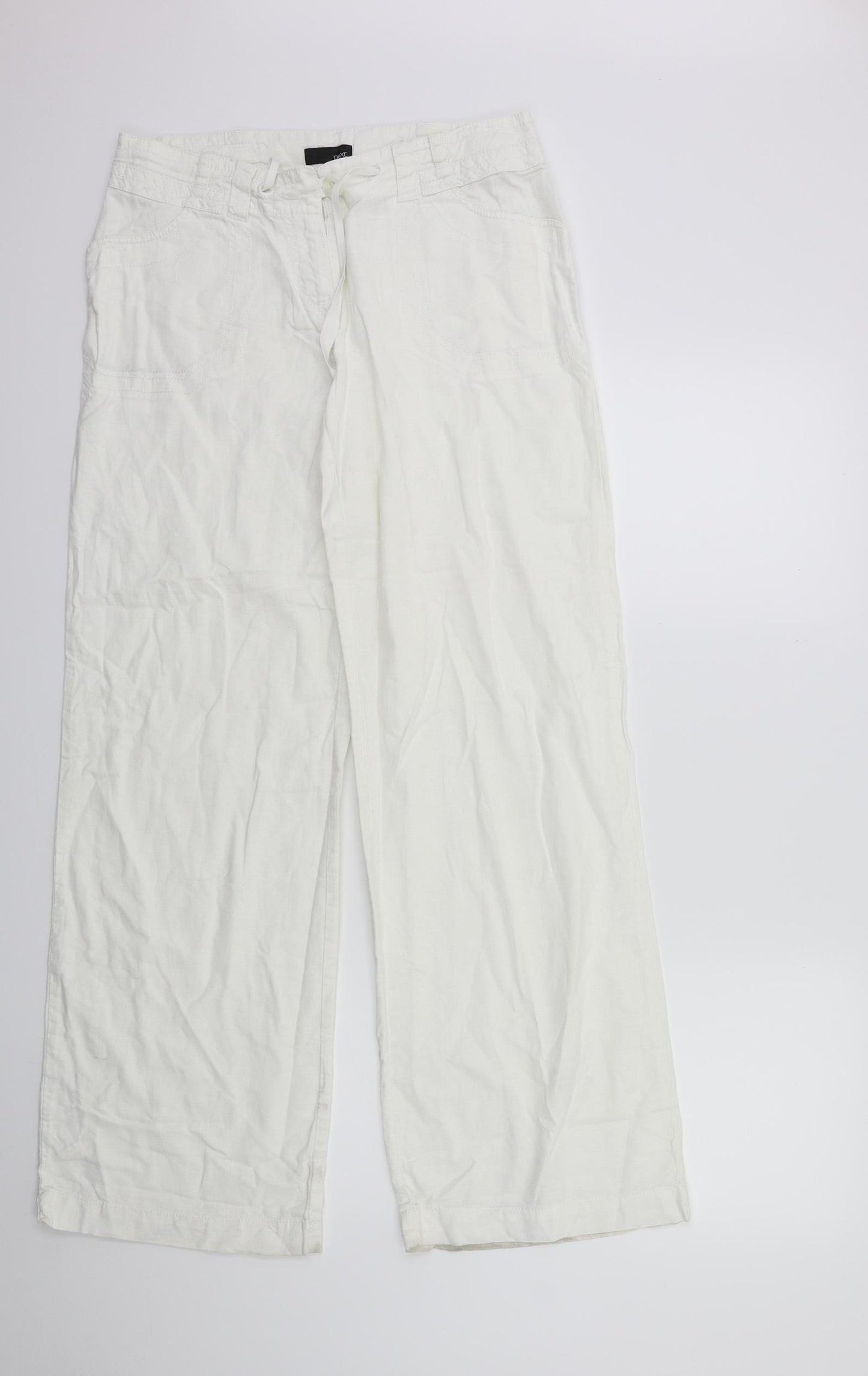 NEXT Womens White   Trousers  Size 10 L30 in