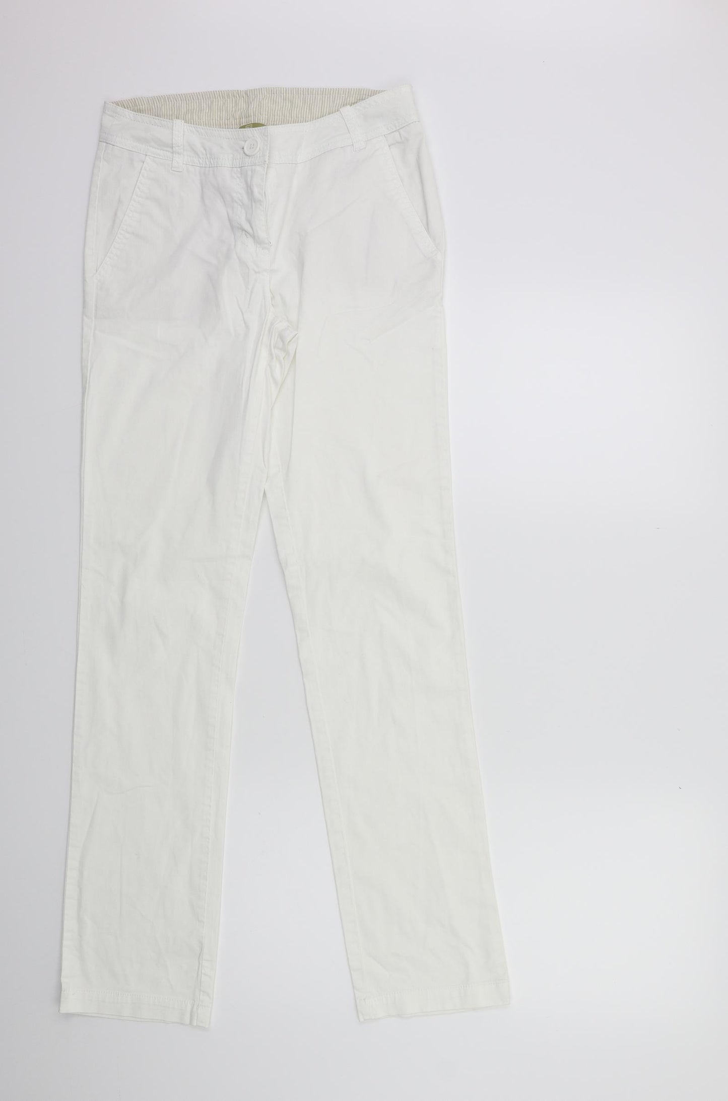 TU Womens White   Trousers  Size 8 L30 in