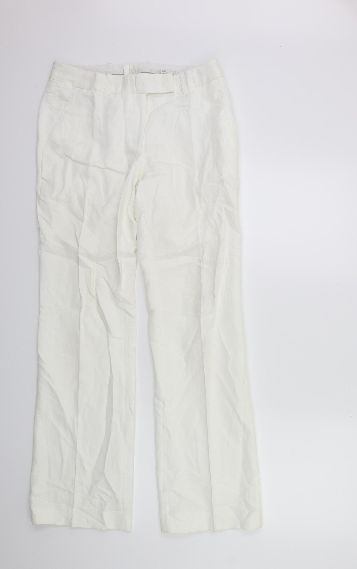 H&M Womens White   Windbreaker Trousers Size 8 L30 in