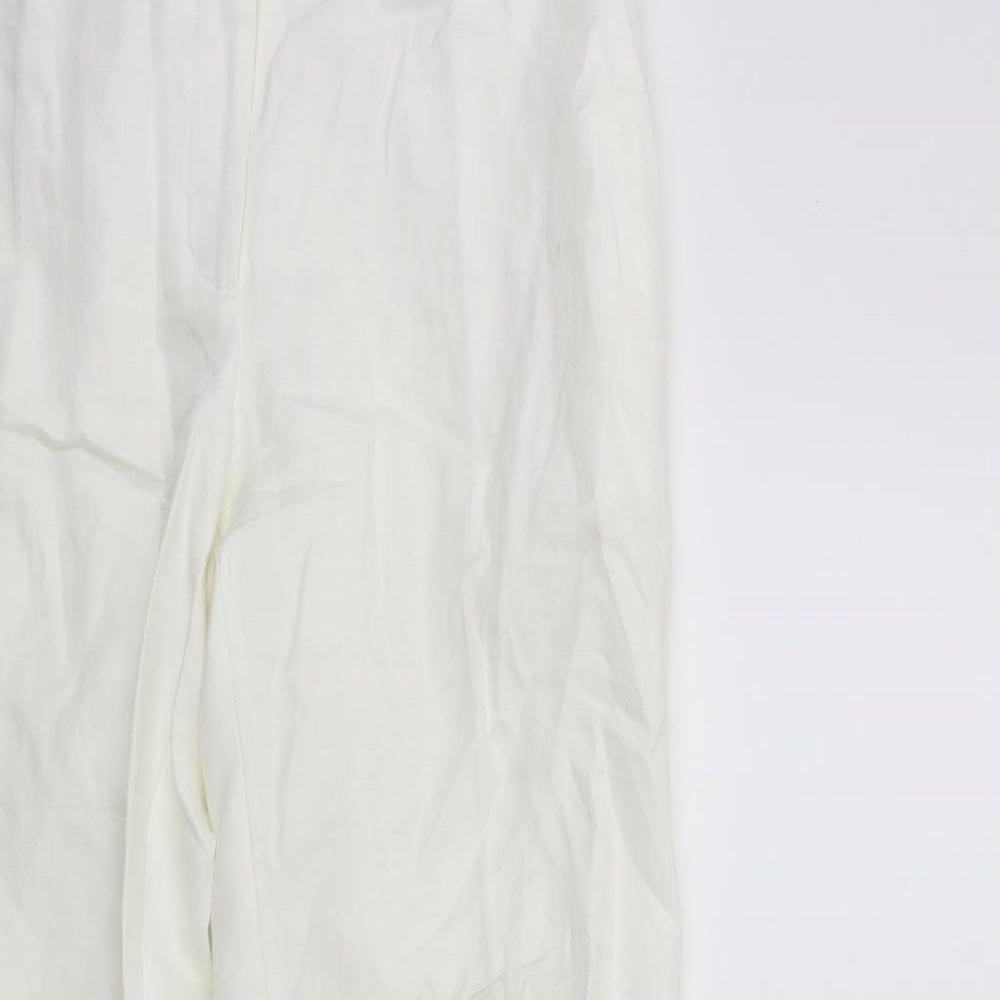 H&M Womens White   Windbreaker Trousers Size 8 L30 in