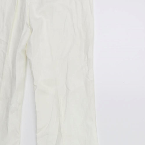 H&M Womens White   Windbreaker Trousers Size 8 L30 in