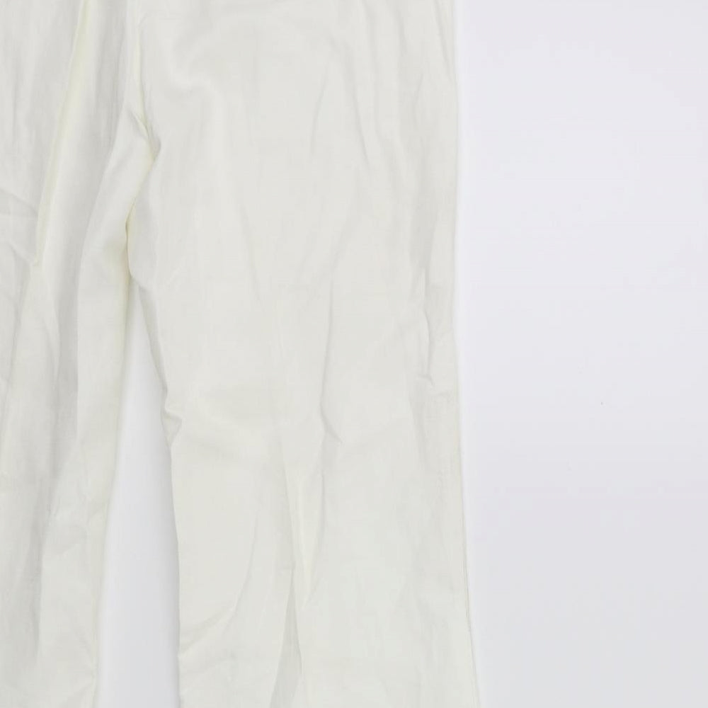 H&M Womens White   Windbreaker Trousers Size 8 L30 in