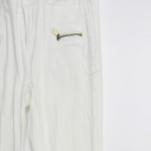 Atmosphere Womens White  Denim Cropped Jeans Size 10 L25 in