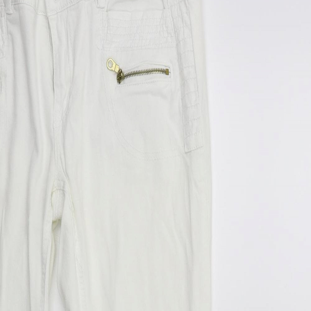 Atmosphere Womens White  Denim Cropped Jeans Size 10 L25 in