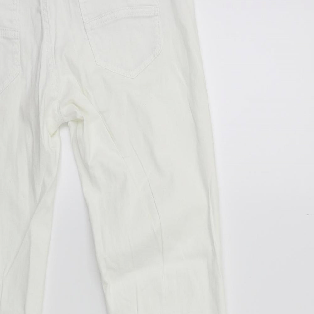 Atmosphere Womens White  Denim Cropped Jeans Size 10 L25 in