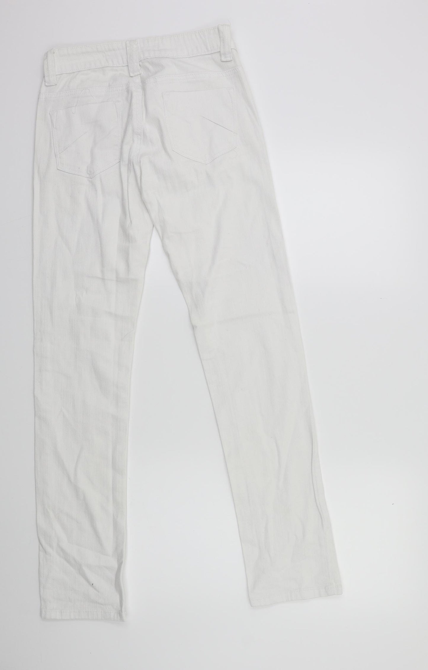 Denim 365 Womens White  Denim Skinny Jeans Size 8 L30 in