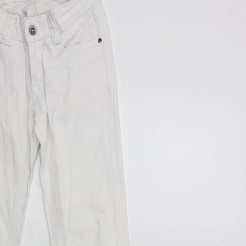 Denim 365 Womens White  Denim Skinny Jeans Size 8 L30 in
