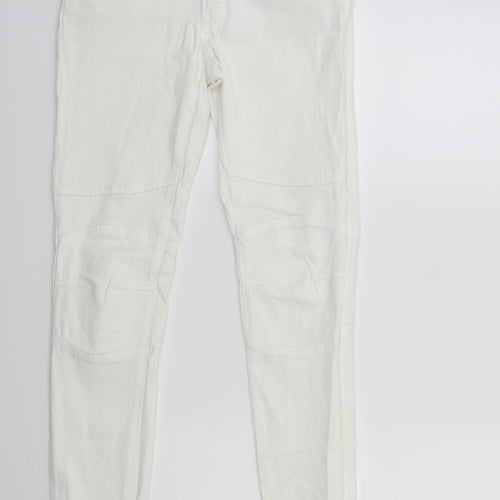 Denim & Co. Womens White  Denim Skinny Jeans Size 8 L29 in