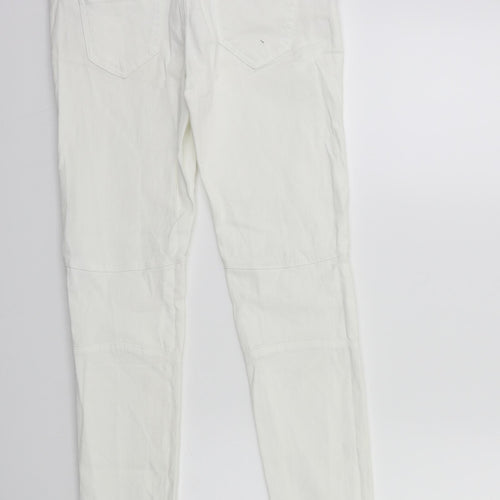 Denim & Co. Womens White  Denim Skinny Jeans Size 8 L29 in