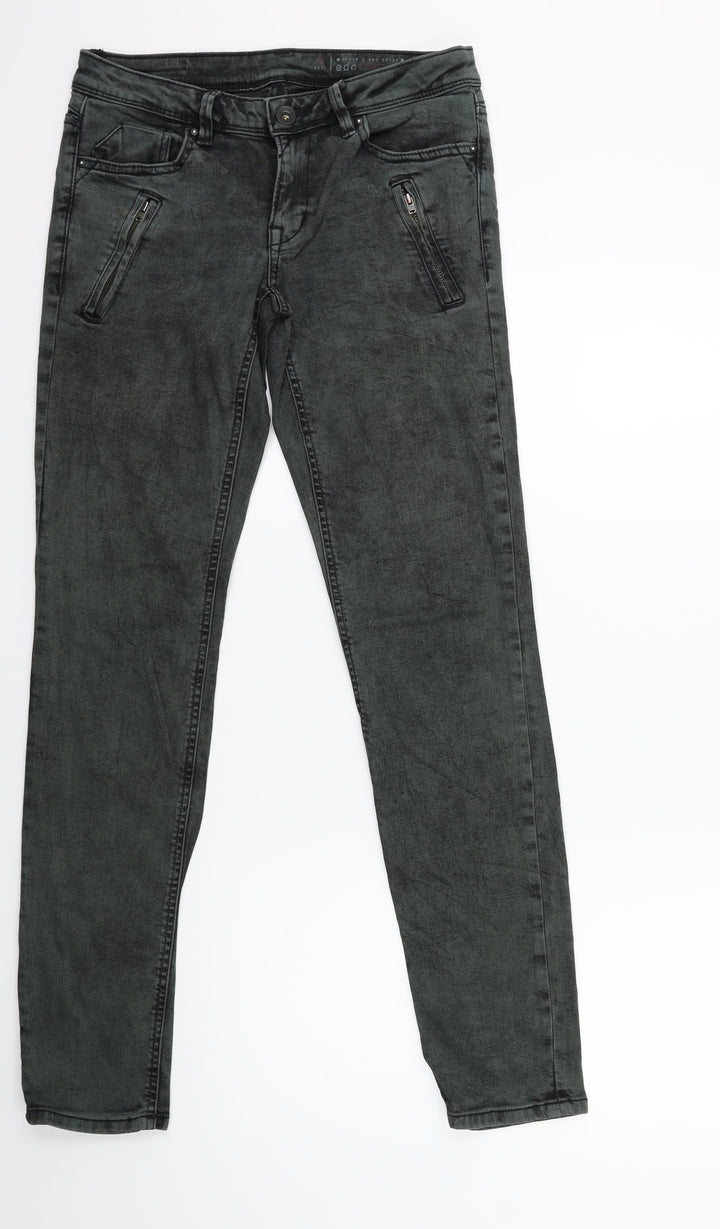 EDC Womens Green Denim Skinny Jeans Size 28 in L30 in