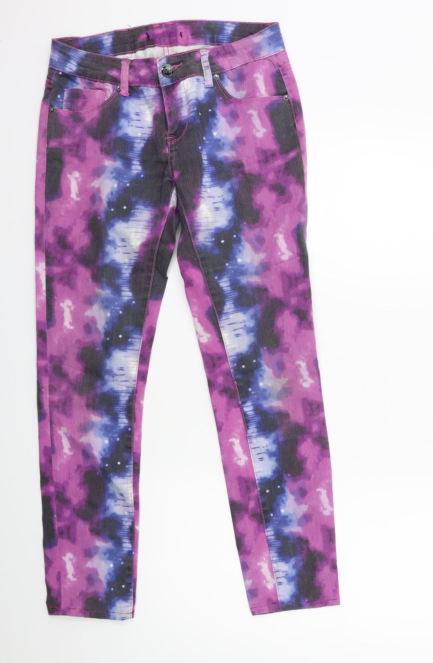 FB Sister Womens Purple  Denim Skinny Jeans Size 30 in L28 in