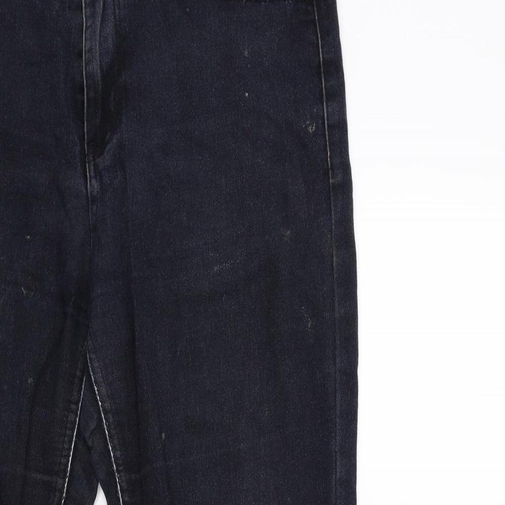 PRETTYLITTLETHING Womens Blue  Denim Skinny Jeans Size 14 L29 in