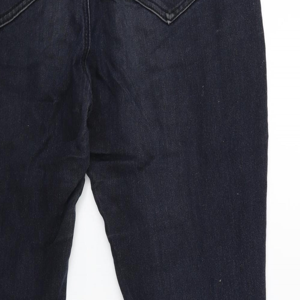 PRETTYLITTLETHING Womens Blue  Denim Skinny Jeans Size 14 L29 in