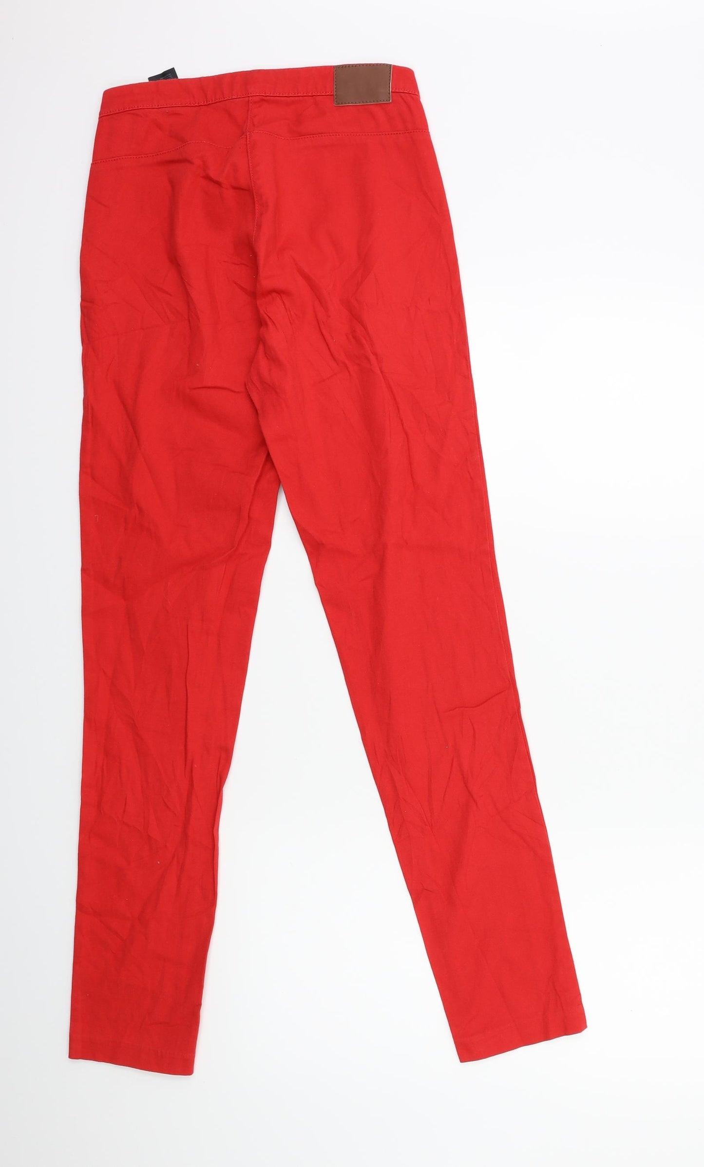 H&M Womens Red  Denim Skinny Jeans Size 8 L29 in