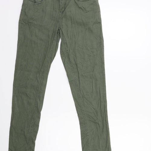 Preworn Womens Green   Trousers  Size 8 L28 in