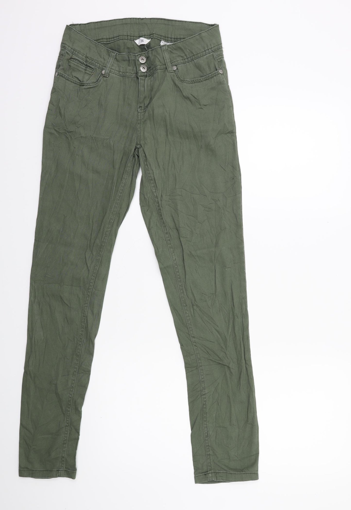 Preworn Womens Green   Trousers  Size 8 L28 in