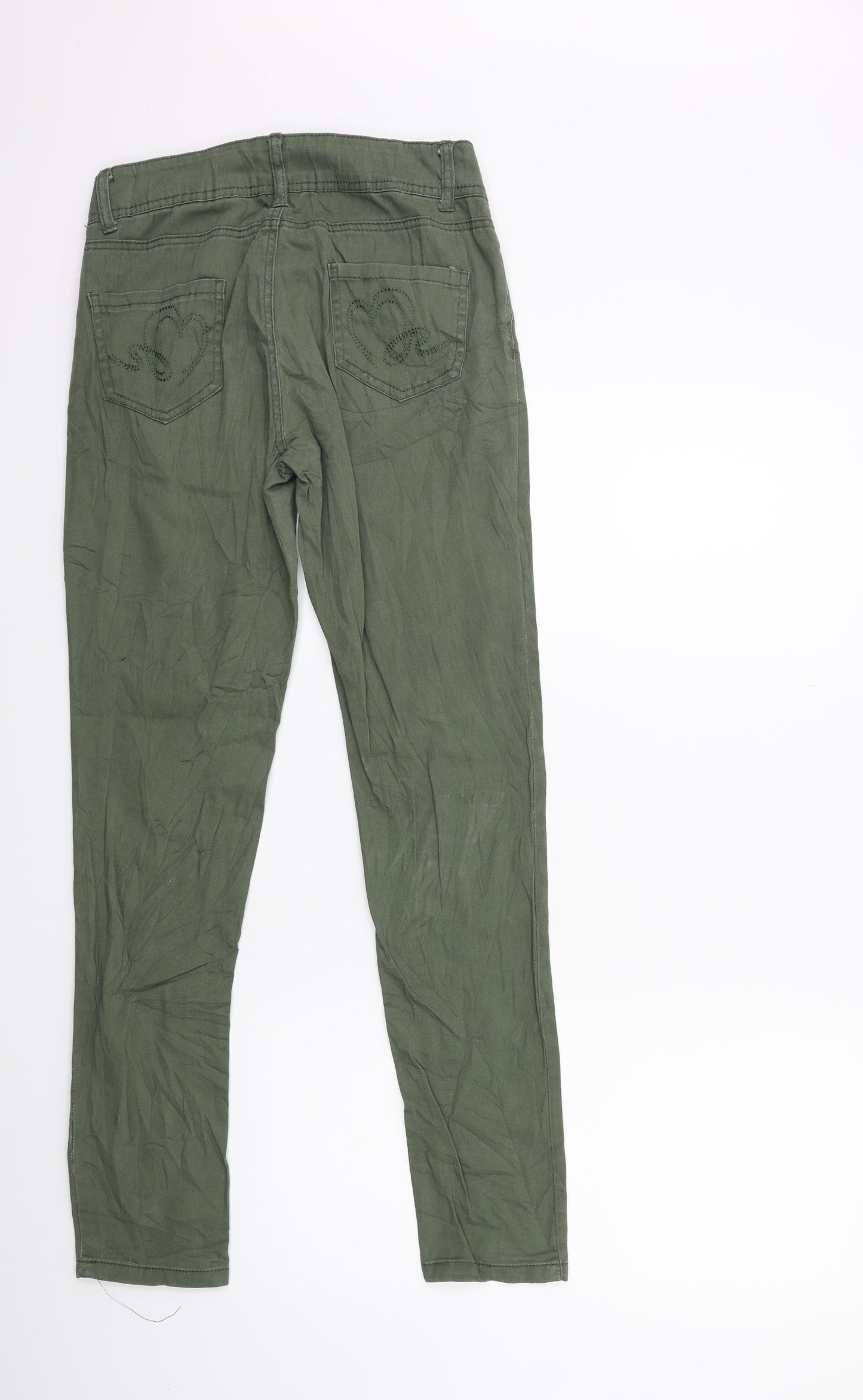 Preworn Womens Green   Trousers  Size 8 L28 in