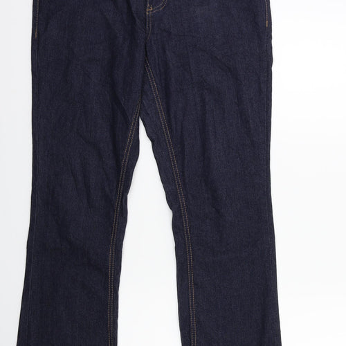Janina Denim Womens Blue  Denim Flared Jeans Size 12 L30 in