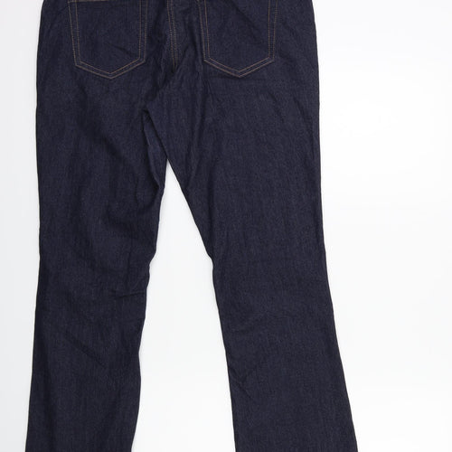 Janina Denim Womens Blue  Denim Flared Jeans Size 12 L30 in