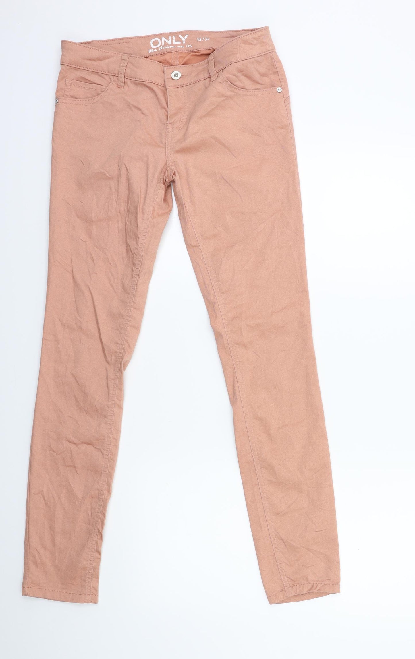 Only Womens Pink  Denim Skinny Jeans Size 10 L32 in
