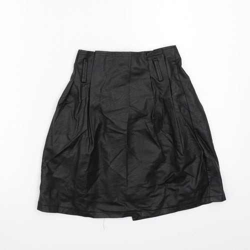 Preworn Womens Black   A-Line Skirt Size S