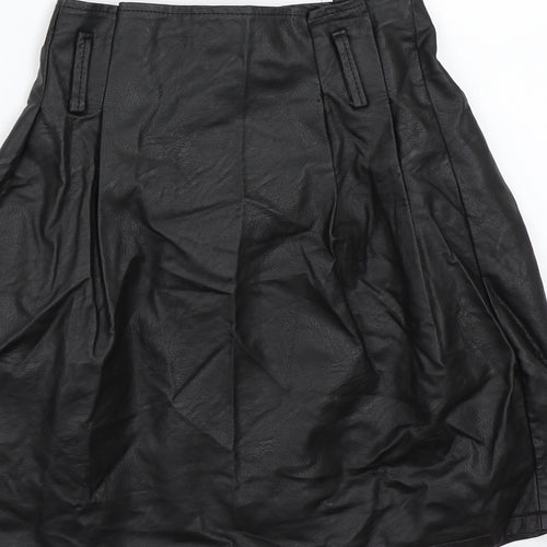 Preworn Womens Black   A-Line Skirt Size S