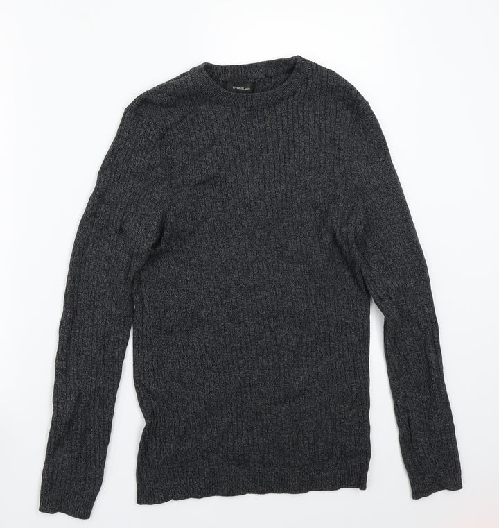 River Island Mens Grey   Pullover Jumper Size M