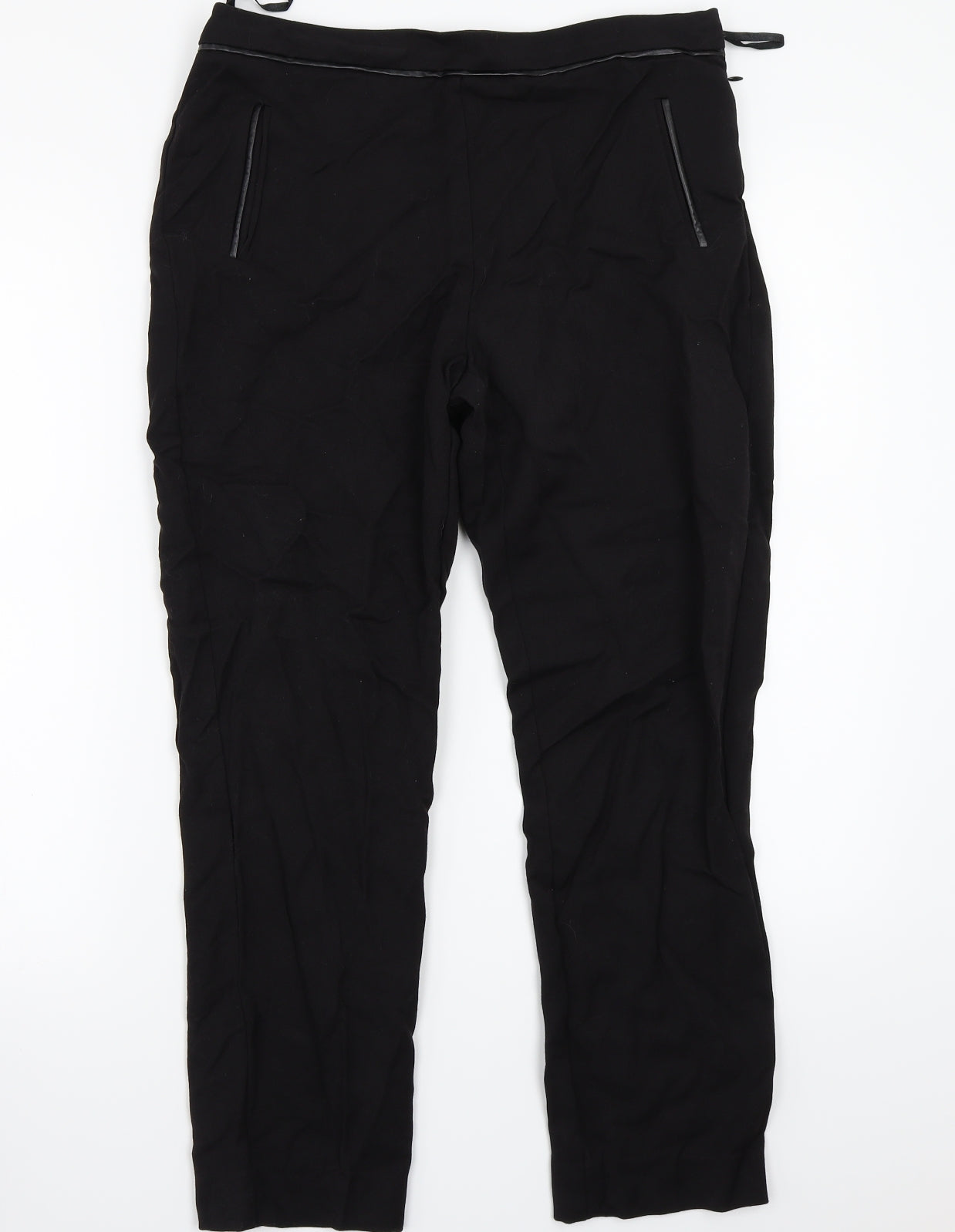 F&F Womens Black   Trousers  Size 10 L26 in