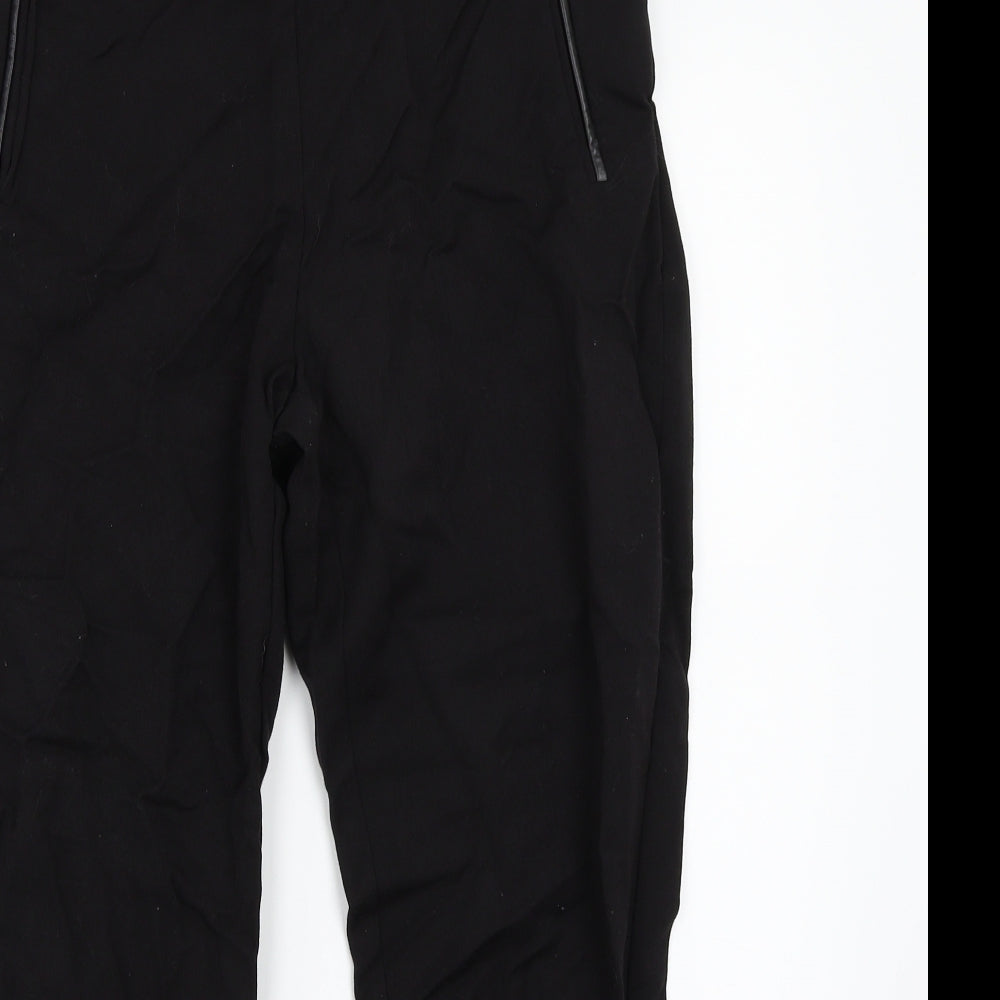 F&F Womens Black   Trousers  Size 10 L26 in