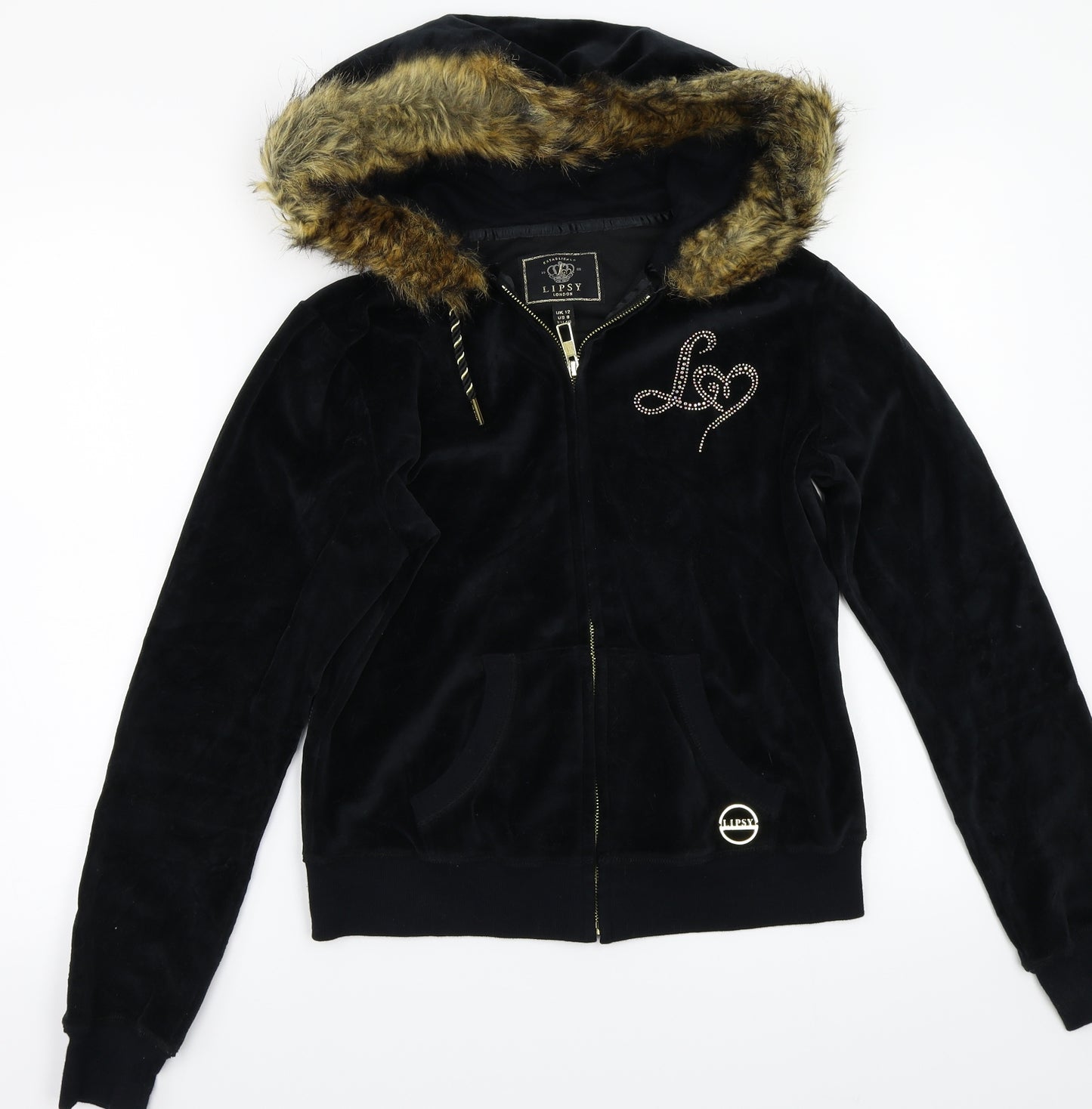 Lipsy Womens Black   Jacket Coat Size 12