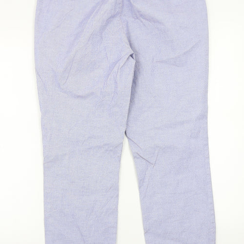 H&M` Womens Blue   Capri Trousers Size 10 L26 in