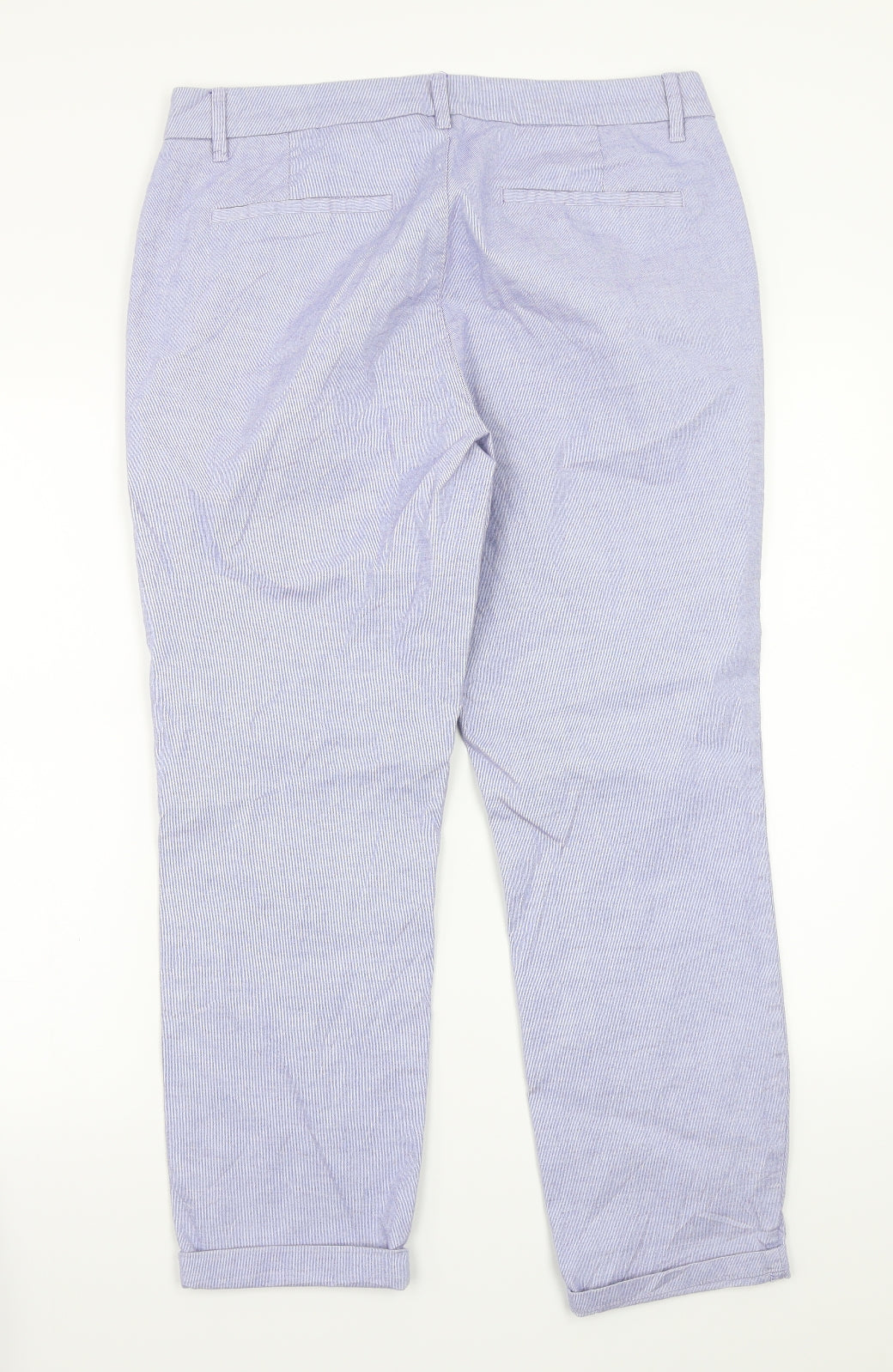 H&M` Womens Blue   Capri Trousers Size 10 L26 in