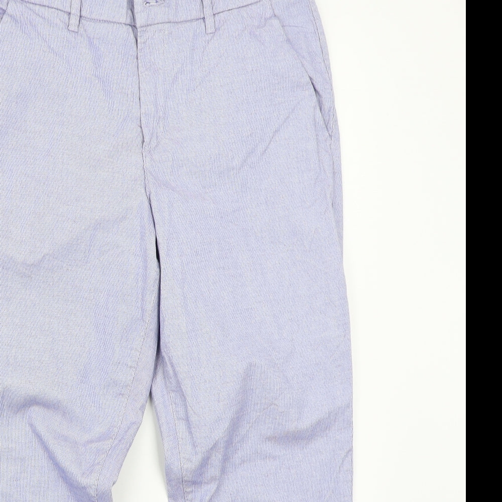 H&M` Womens Blue   Capri Trousers Size 10 L26 in