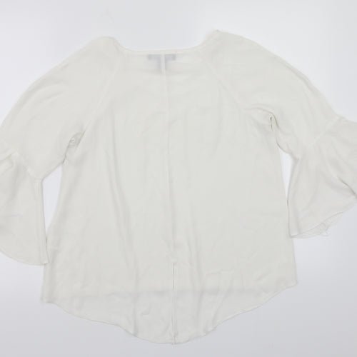Primark Womens White   Basic T-Shirt Size 10