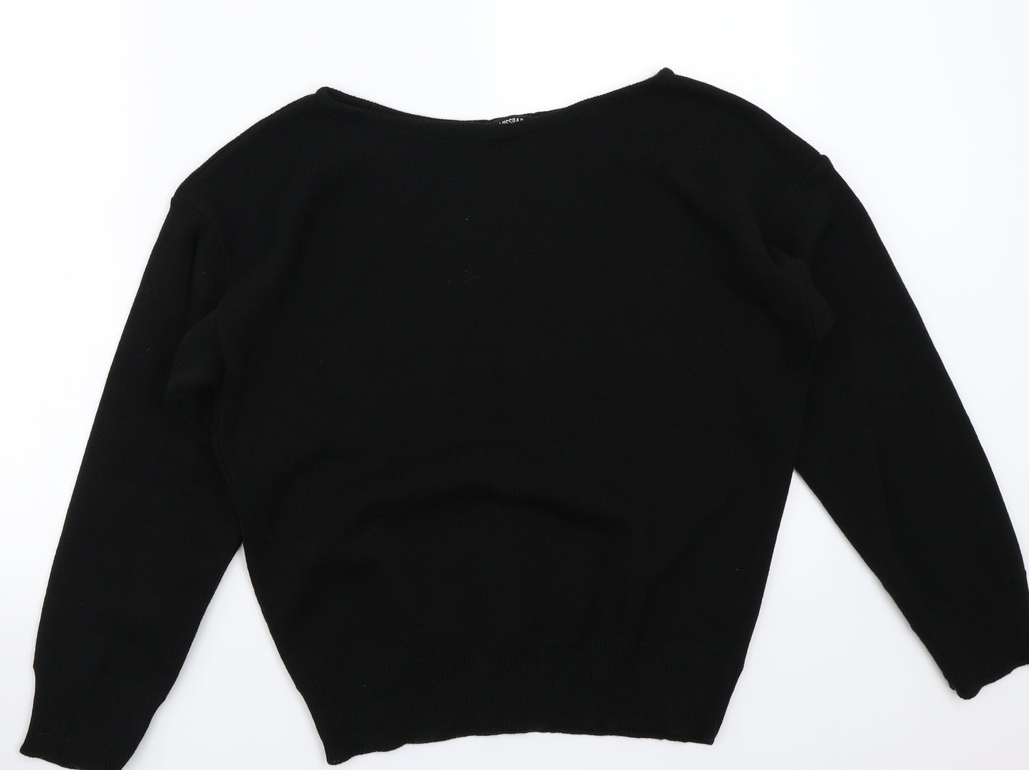 Miss pap Womens Black   Pullover Jumper Size S
