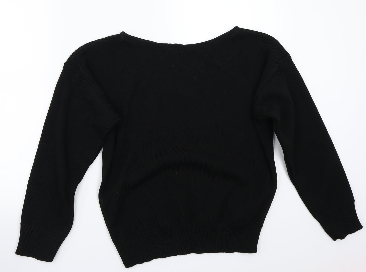 Miss pap Womens Black   Pullover Jumper Size S