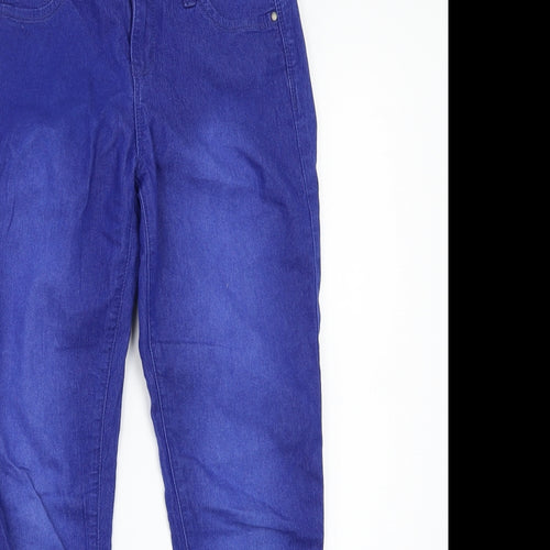 Denim & Co. Womens Blue   Mom Jeans Size 8 L25 in