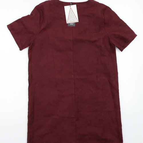 Boohoo Womens Purple   A-Line  Size 8