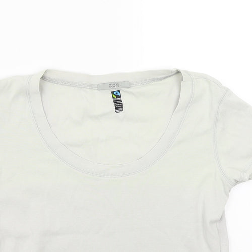 Marks and Spencer Womens Grey   Basic T-Shirt Size 12
