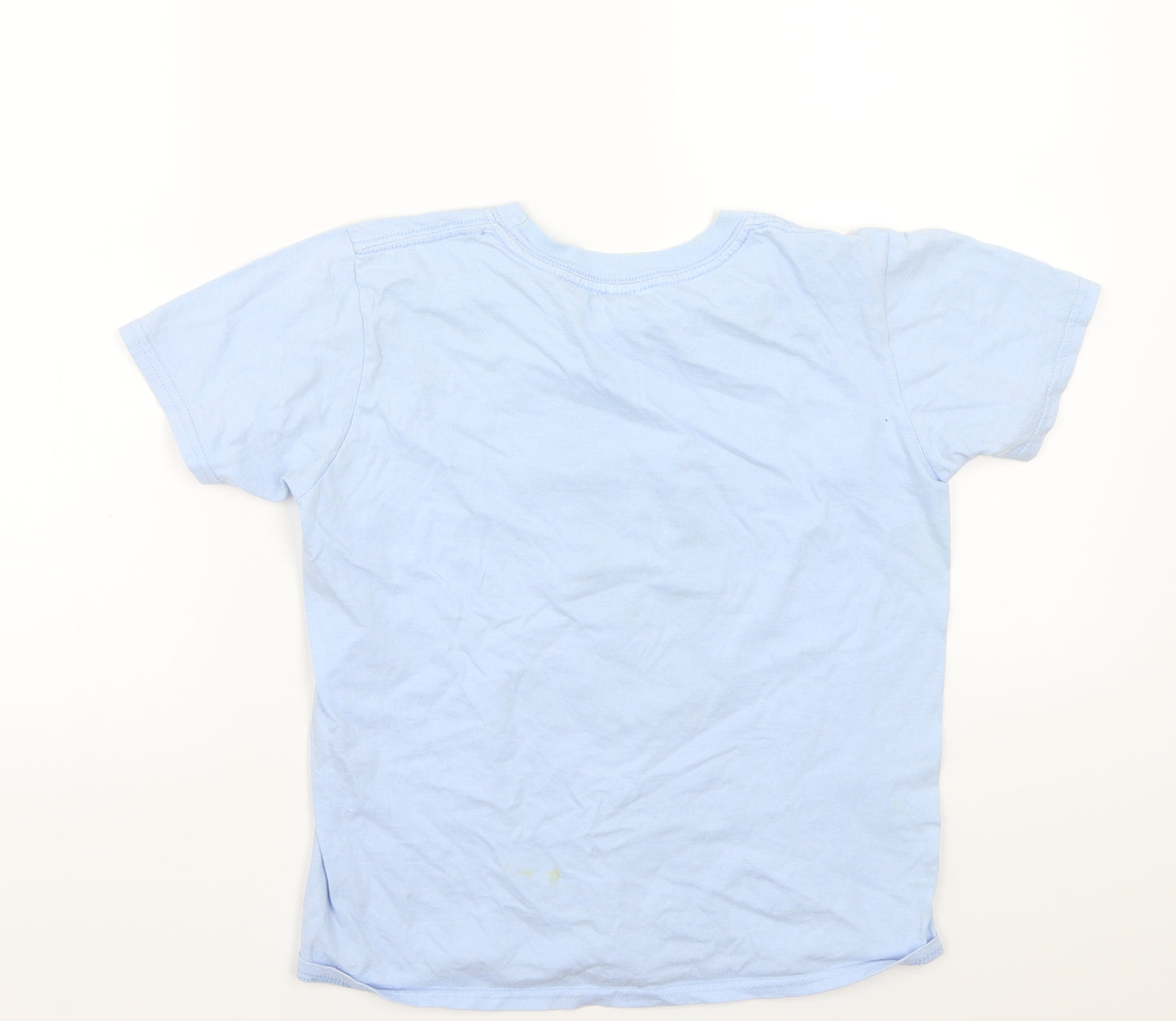 Gildan Girls Blue   Basic T-Shirt Size L
