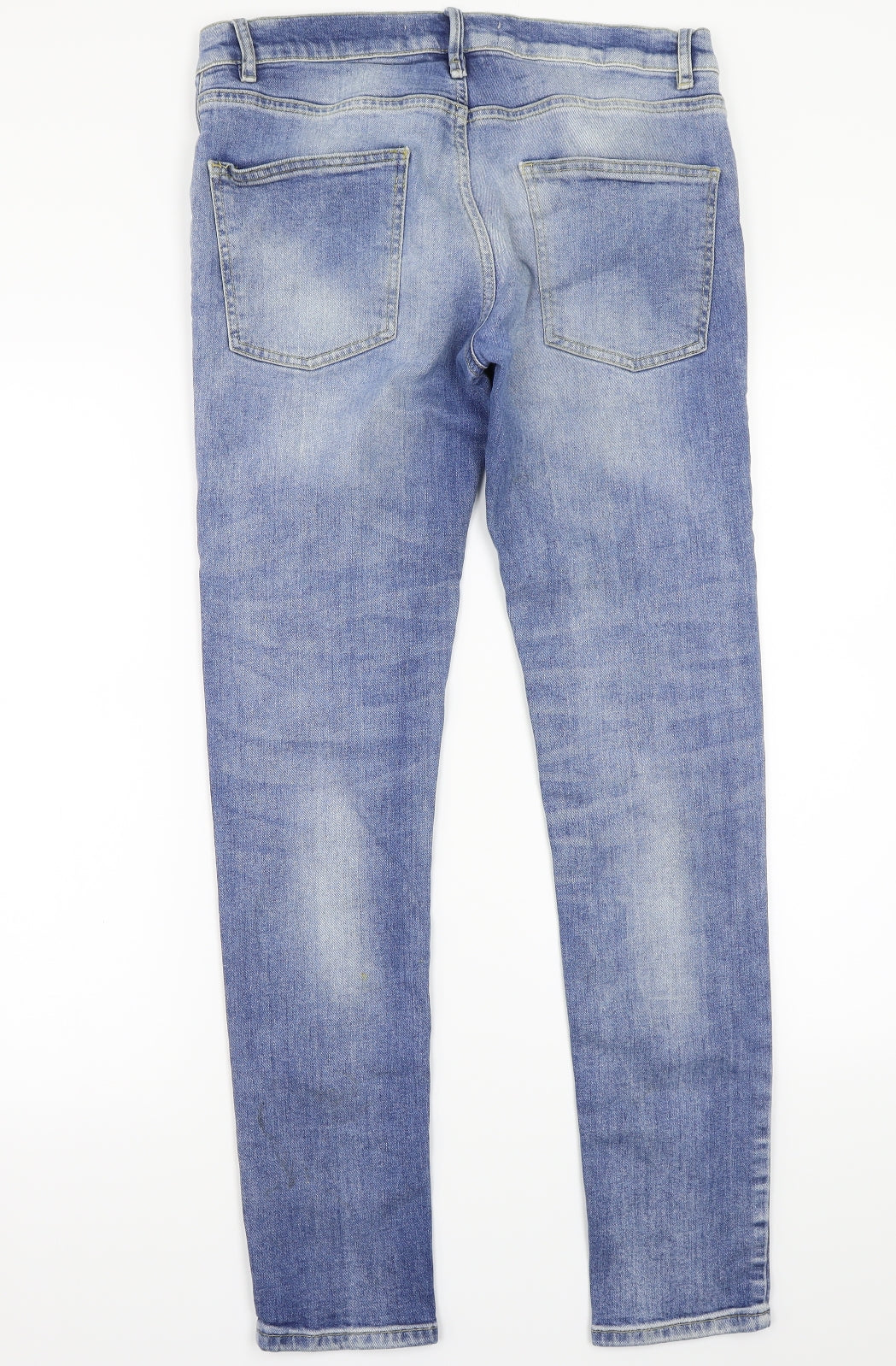 Topman Mens Blue   Skinny Jeans Size 32 L30 in